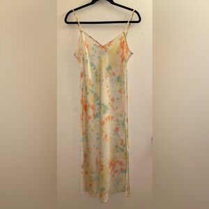 French Connection Sade Tie-Dyed Maxi Slip Dress Size 8